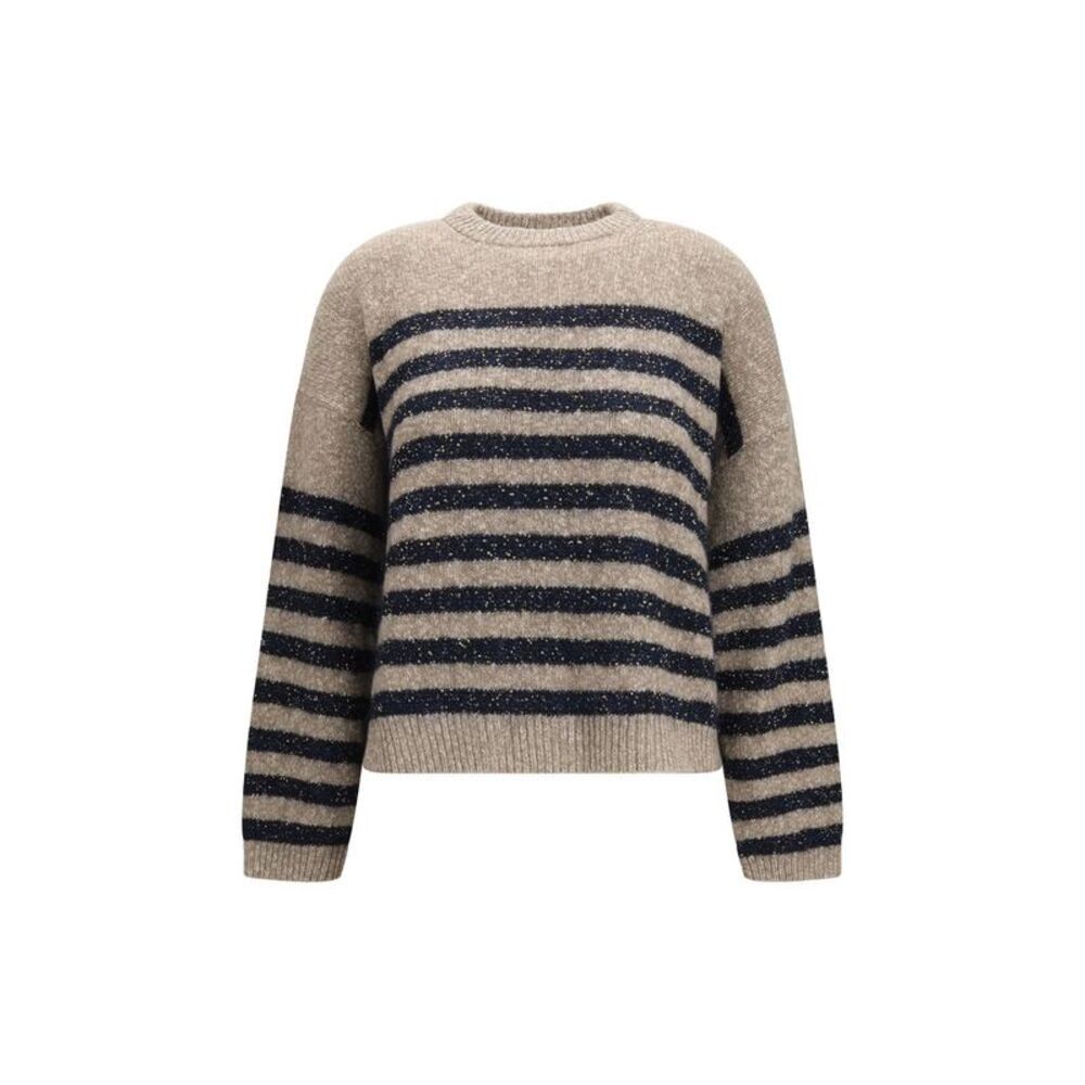 Brunello Cucinelli Beige Wool Oves Aries Women's Sweatshirt